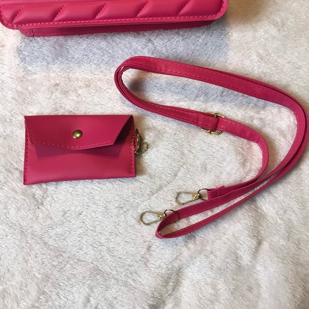 Fashion Women Lady Girls Pink Handbag Shoulder Satchel Crossbody Bag Purse New - Picture 7 of 13